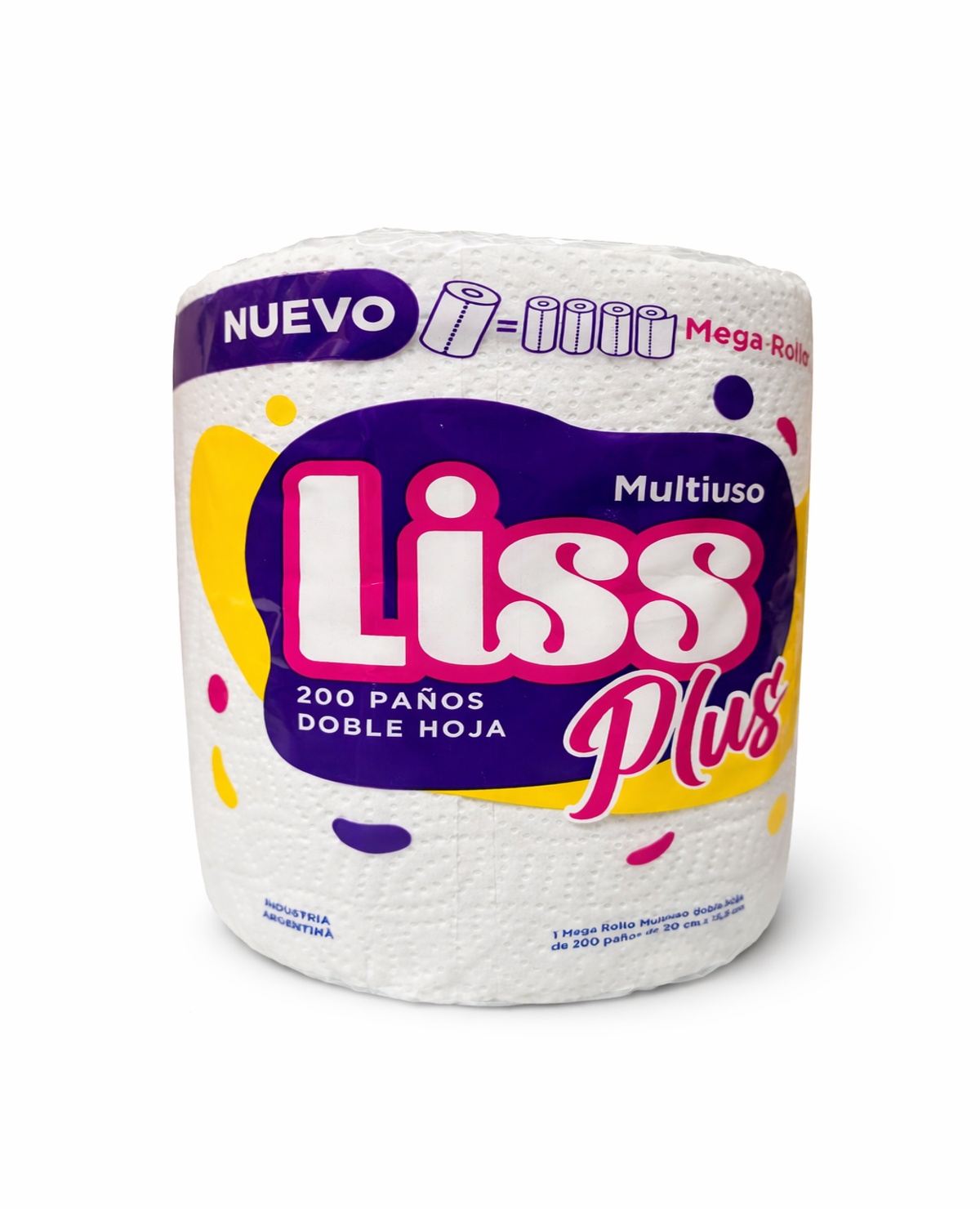 Mega Rollo de Cocina Liss x 200 Paños